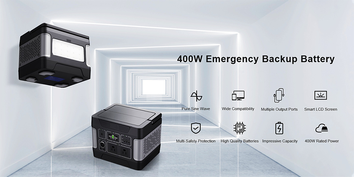 چارج کرنے کے لیے 400W انرجی سٹوریج ایمرجنسی سولر جنریٹر